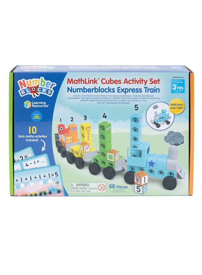 Learning Resources MathLink Cubes Numberblocks Express Train Activity Set (68 Pieces) - Image 1